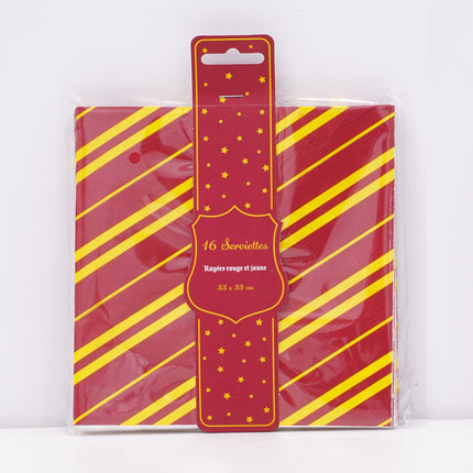 SERVIETTES RAYEES 33X33CM X 16