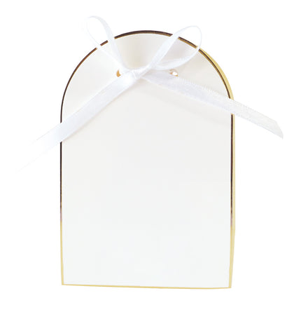 PETITES BOITES BLANCHES ET OR X 8