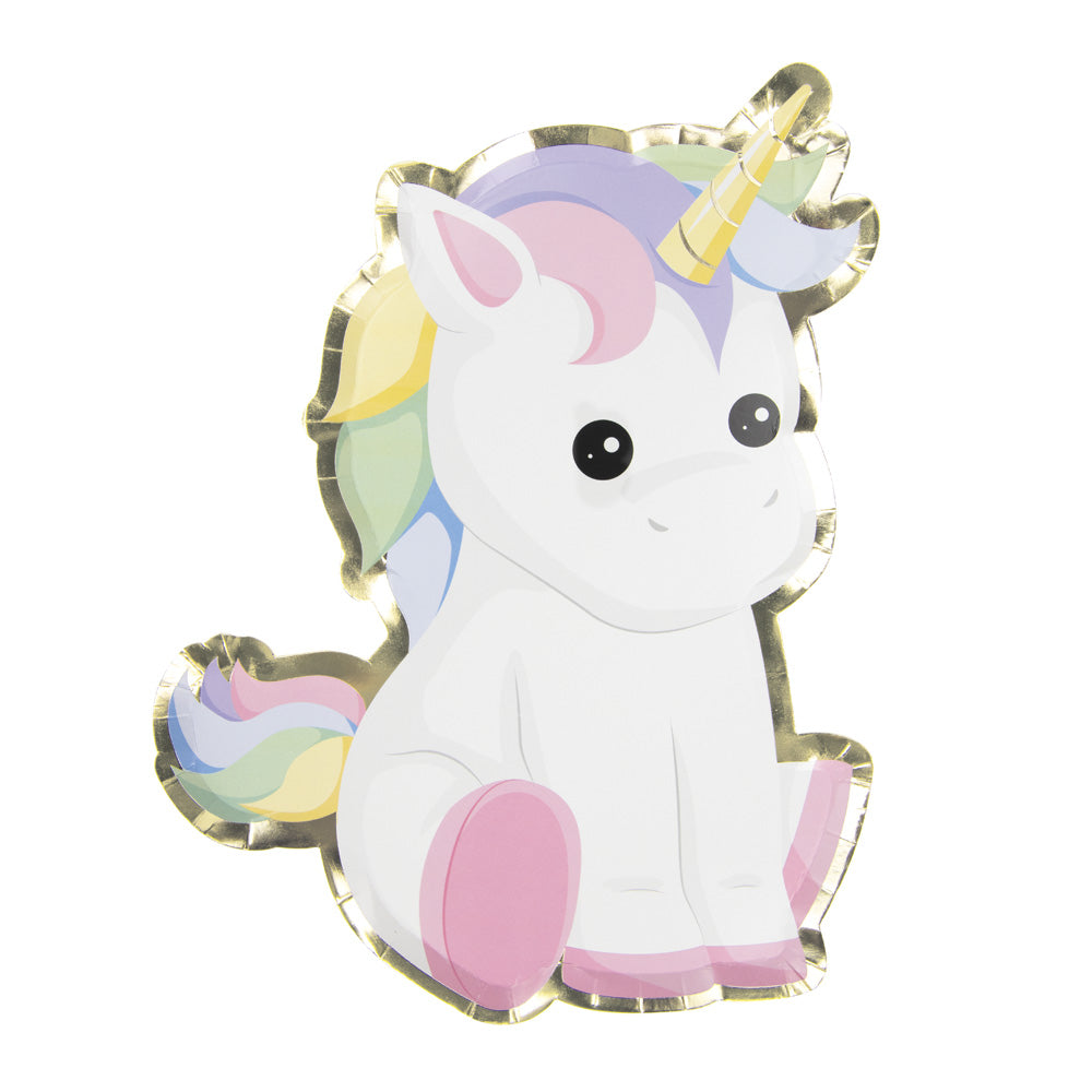 ASSIETTES BABY LICORNE 25CM X 8