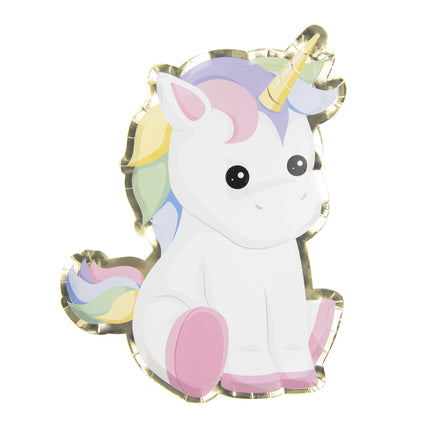 ASSIETTES BABY LICORNE 25CM X 8