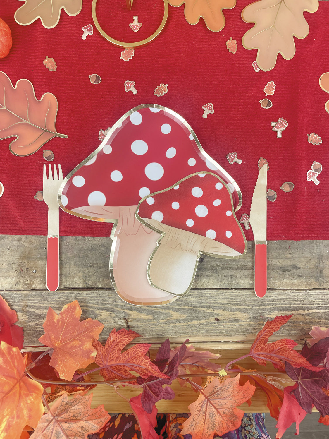 ASSIETTES CHAMPIGNON X 8