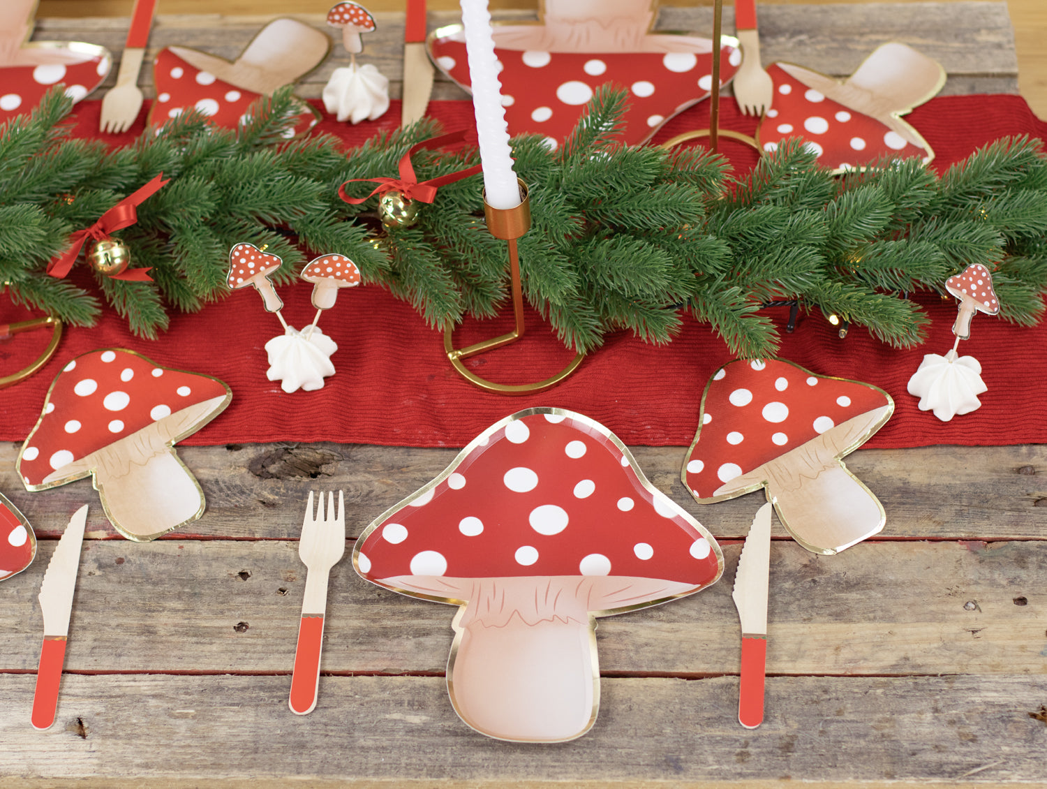 ASSIETTES CHAMPIGNON X 8