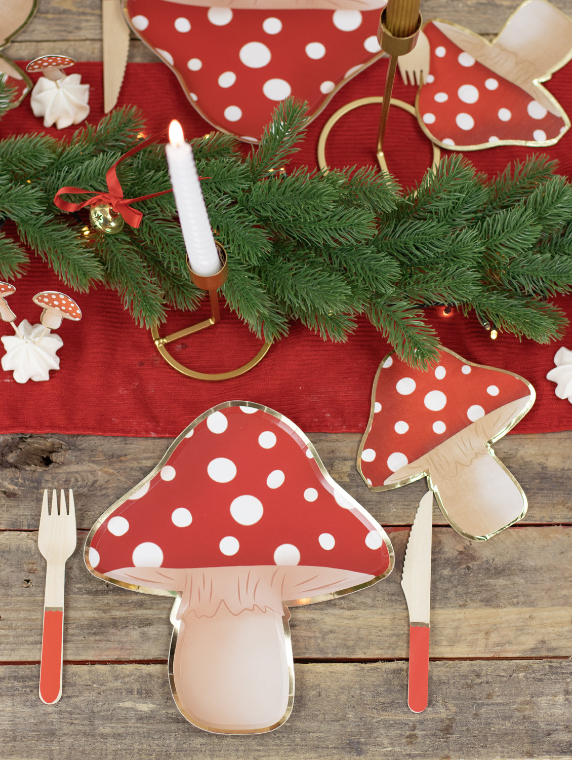 ASSIETTES CHAMPIGNON X 8