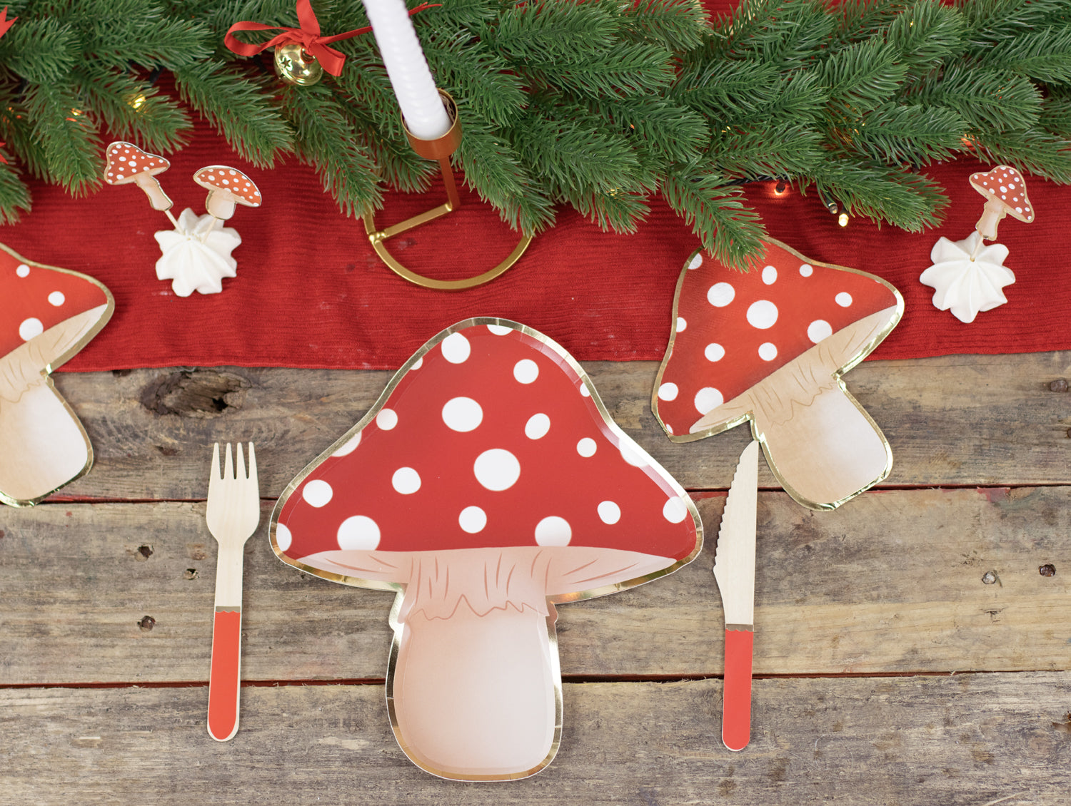 ASSIETTES CHAMPIGNON X 8