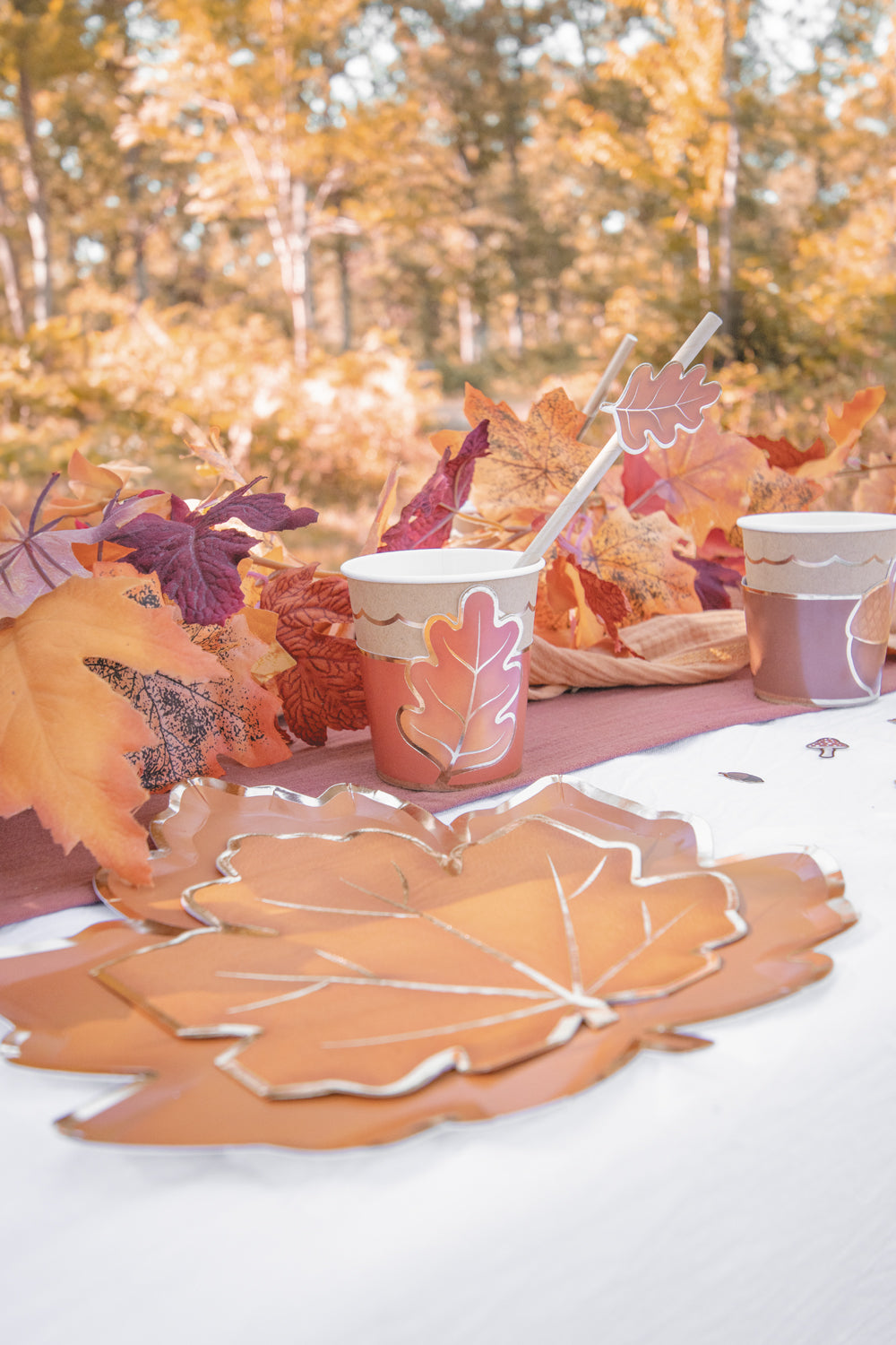 SET DE 8 DÉCORATIONS POUR VERRES AUTOMNE