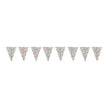 GUIRLANDE FANIONS FLEURS ET OR 3M