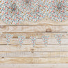 GUIRLANDE FANIONS FLEURS ET OR 3M