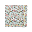 SERVIETTES FESTONNEES 33X33CM FLEURS ET OR X 16