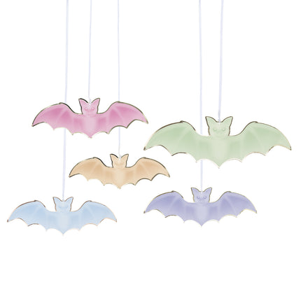 SUSPENSIONS CHAUVE-SOURIS PASTEL X 5