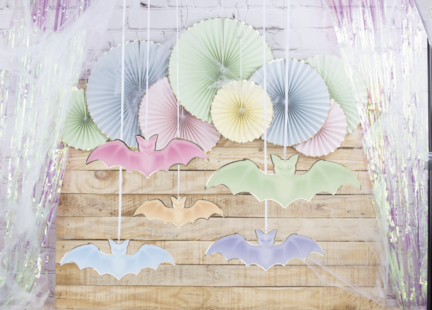 SUSPENSIONS CHAUVE-SOURIS PASTEL X 5