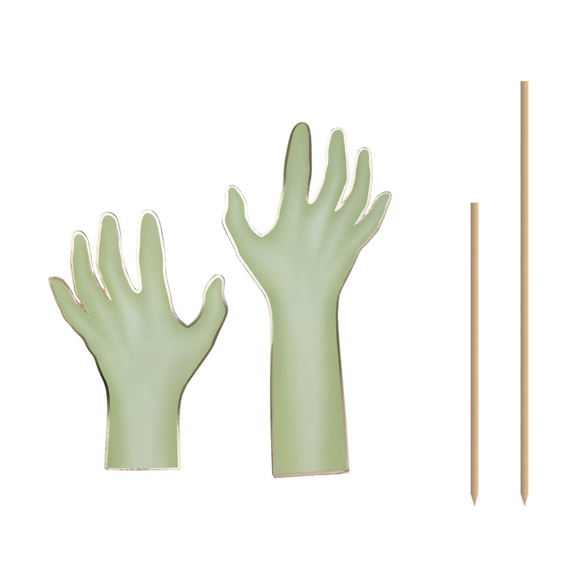 MAINS DE ZOMBIE PASTEL A PIQUER X 2