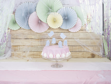 SET DE 6 DECORATIONS FANTOME PASTEL POUR GATEAUX