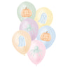 BALLONS DE BAUDRUCHE HALLOWEEN PASTEL X 6