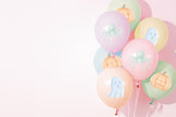 BALLONS DE BAUDRUCHE HALLOWEEN PASTEL X 6