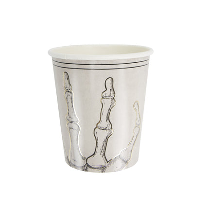 GOBELETS 200ML MAIN SQUELETTE CABINET DE CURIOSITES X 8