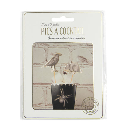 PICS A COCKTAIL ANIMAUX CABINET DE CURIOSITES X 10