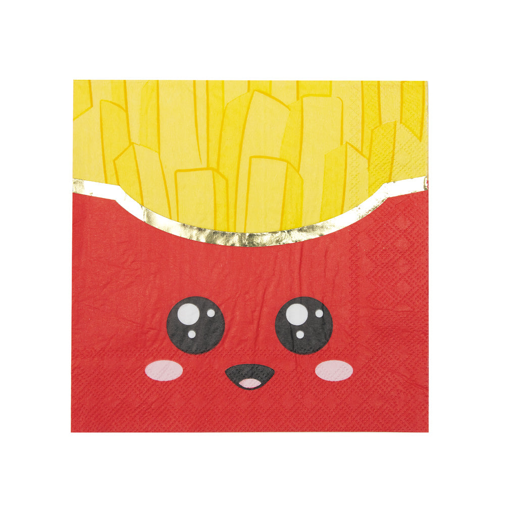 SERVIETTES 33X33CM SALTY JUNK FOOD X 16