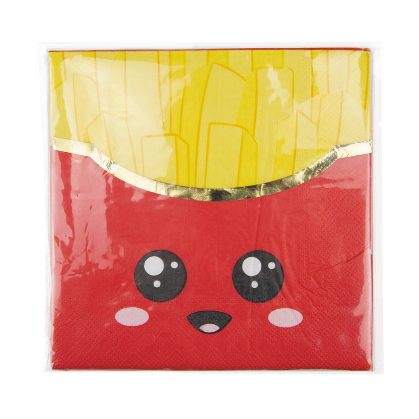 SERVIETTES 33X33CM SALTY JUNK FOOD X 16