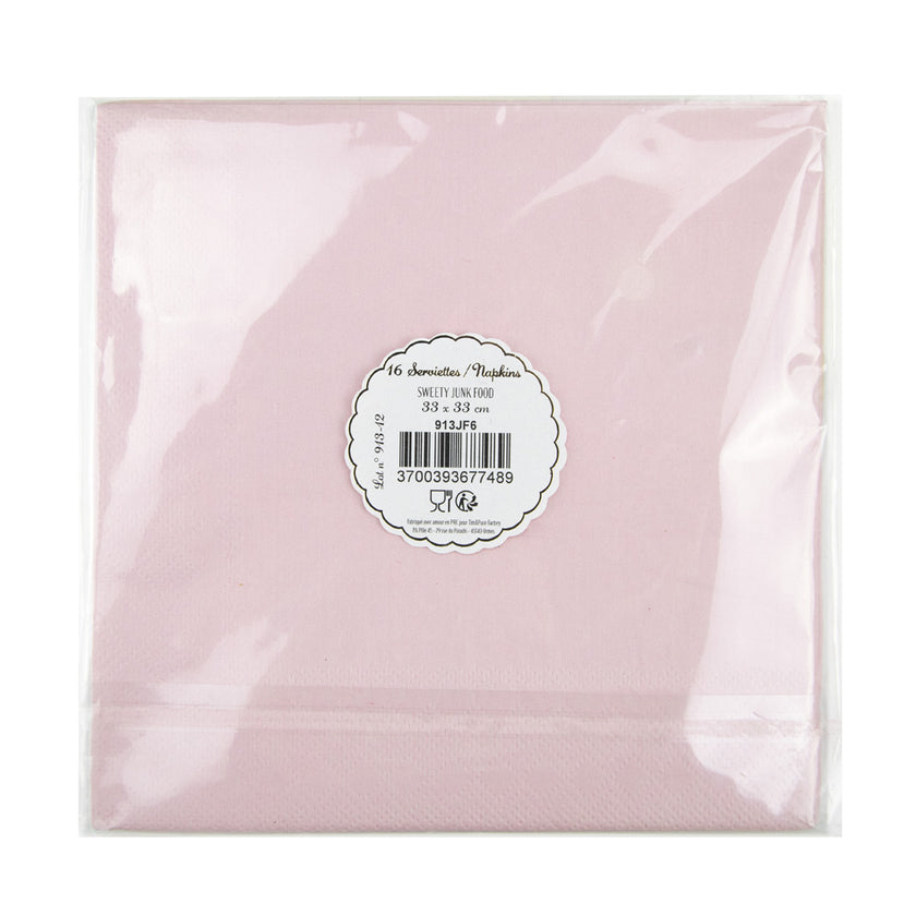 SERVIETTES 33X33CM SWEETY JUNK FOOD X 16