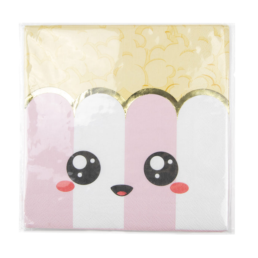 SERVIETTES 33X33CM SWEETY JUNK FOOD X 16