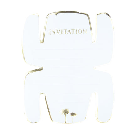 SET DE 8 INVITATIONS TOTEM AVENTURIER