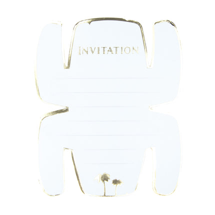 SET DE 8 INVITATIONS TOTEM AVENTURIER