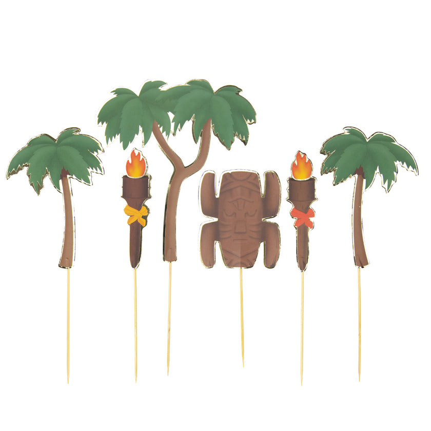 SET DE 6 DECORATIONS AVENTURIER POUR GATEAUX