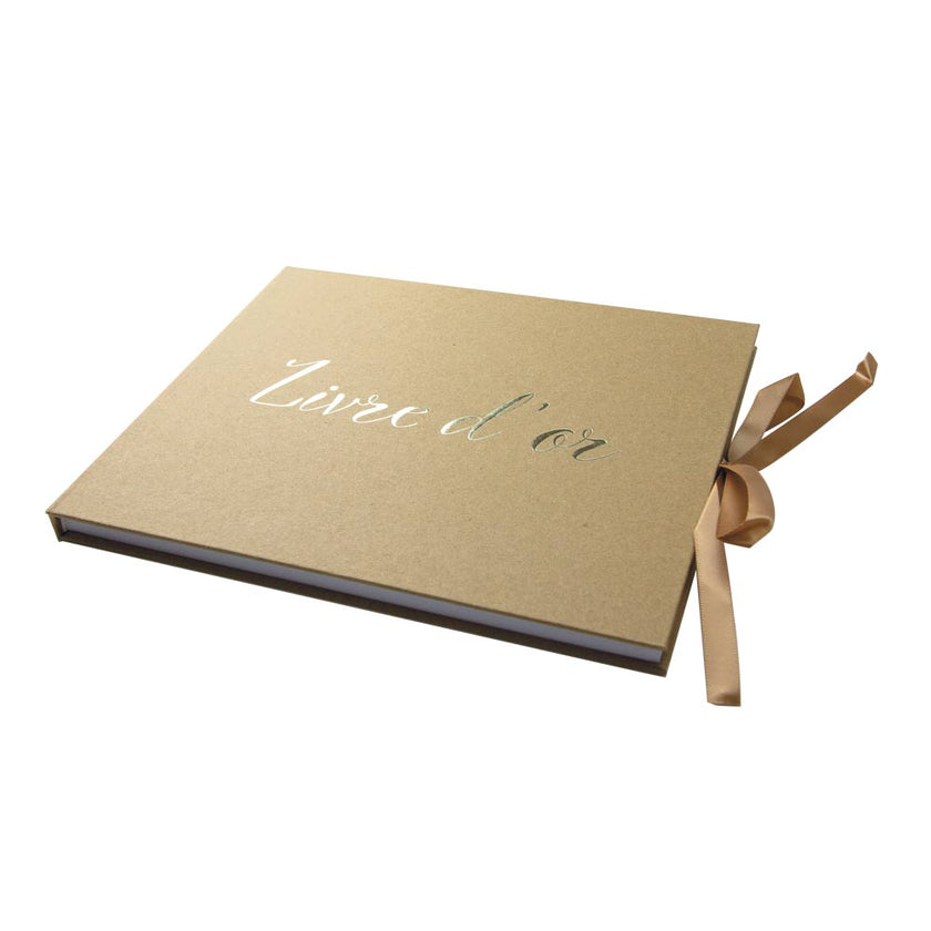 LIVRE D'OR KRAFT ET OR