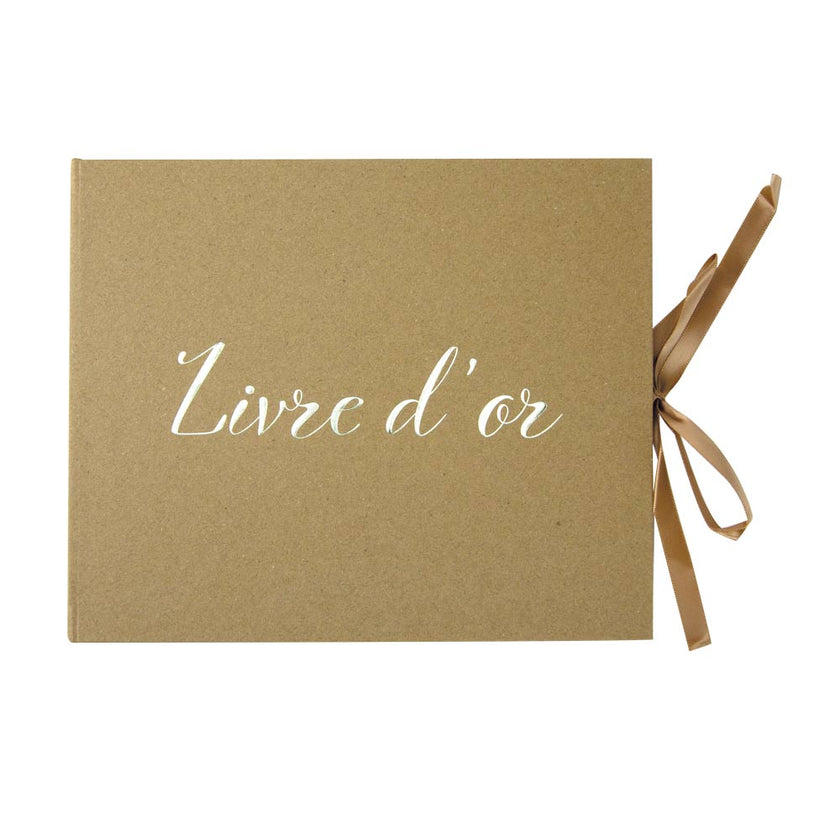 LIVRE D'OR KRAFT ET OR