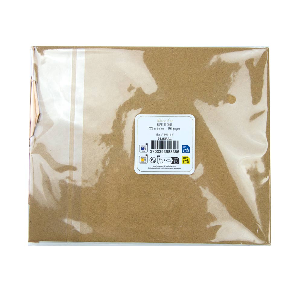 LIVRE D'OR KRAFT ET OR