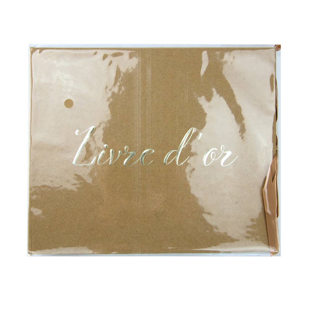 LIVRE D'OR KRAFT ET OR