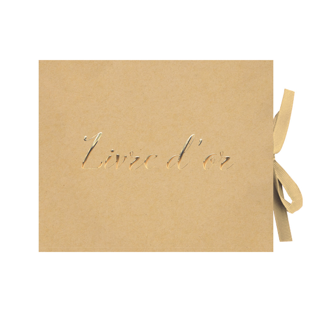 LIVRE D'OR KRAFT ET OR