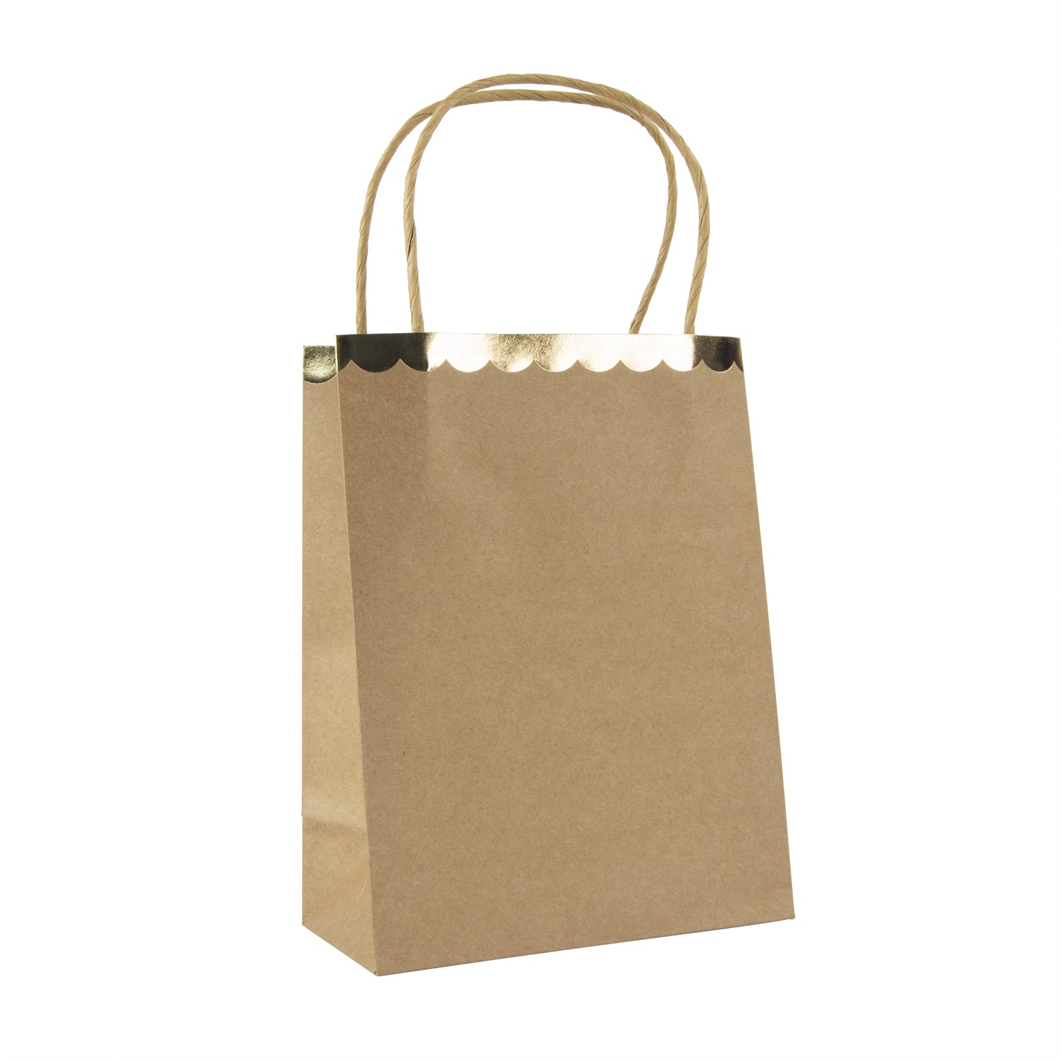 SACS PAPIER KRAFT ET OR X 4
