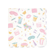 SERVIETTES FESTONNEES 33X33CM PYJAMA PARTY X 16