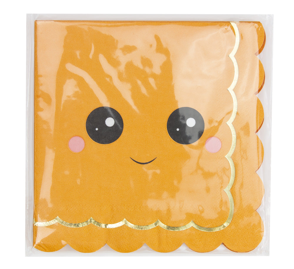 SERVIETTES CITROUILLES SWEETY HALLOWEEN  X 16