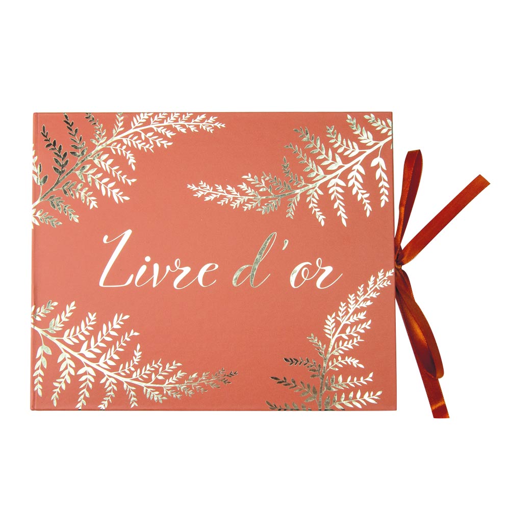 LIVRE D'OR FOUGERE TERRACOTTA