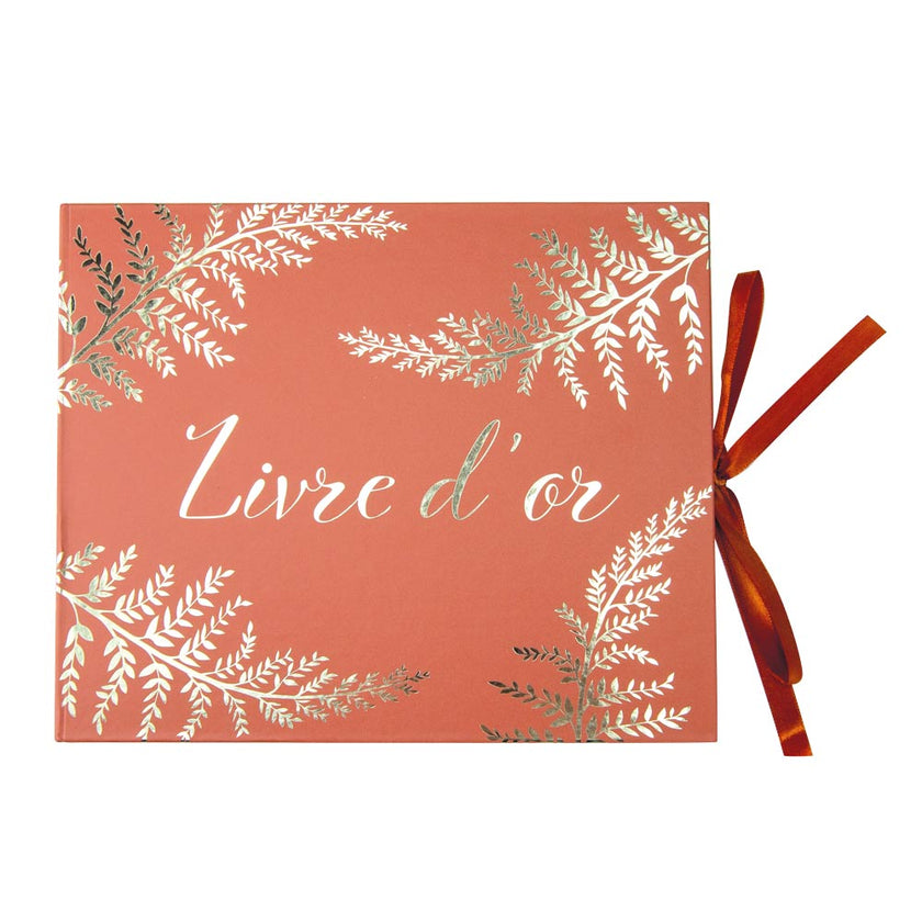 LIVRE D'OR FOUGERE TERRACOTTA