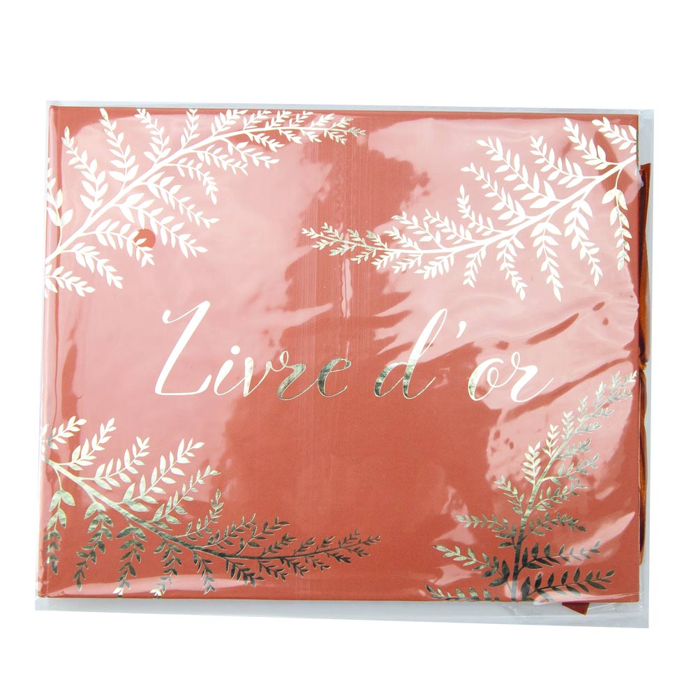 LIVRE D'OR FOUGERE TERRACOTTA