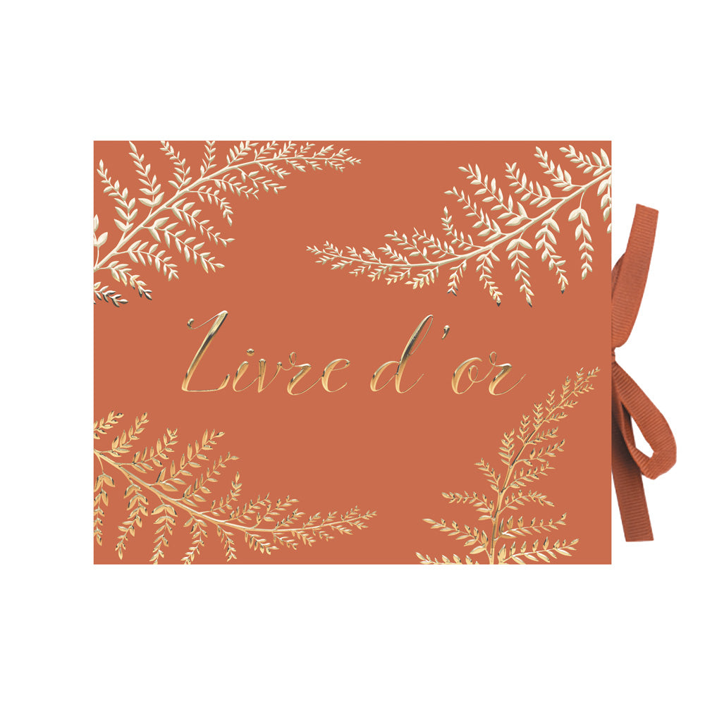 LIVRE D'OR FOUGERE TERRACOTTA