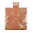 SERVIETTES FESTONNEES 33X33CM FOUGERE TERRACOTTA X 16