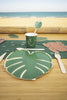 ASSIETTES FEUILLE TROPICALE 23CM X 8