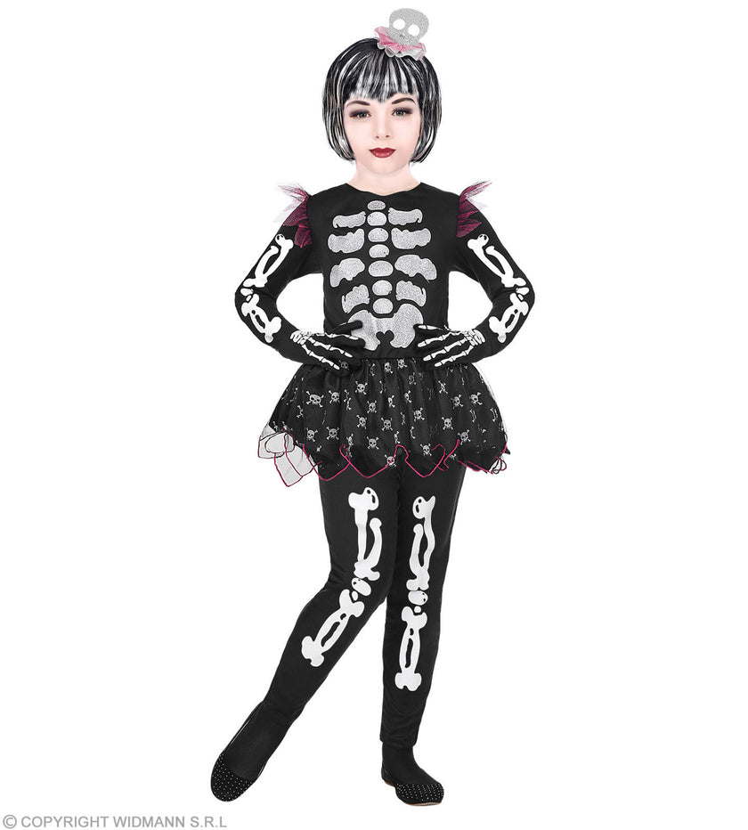 Déguisement squelette joueur fille