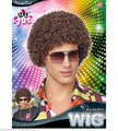 Perruque afro 70's châtain adulte