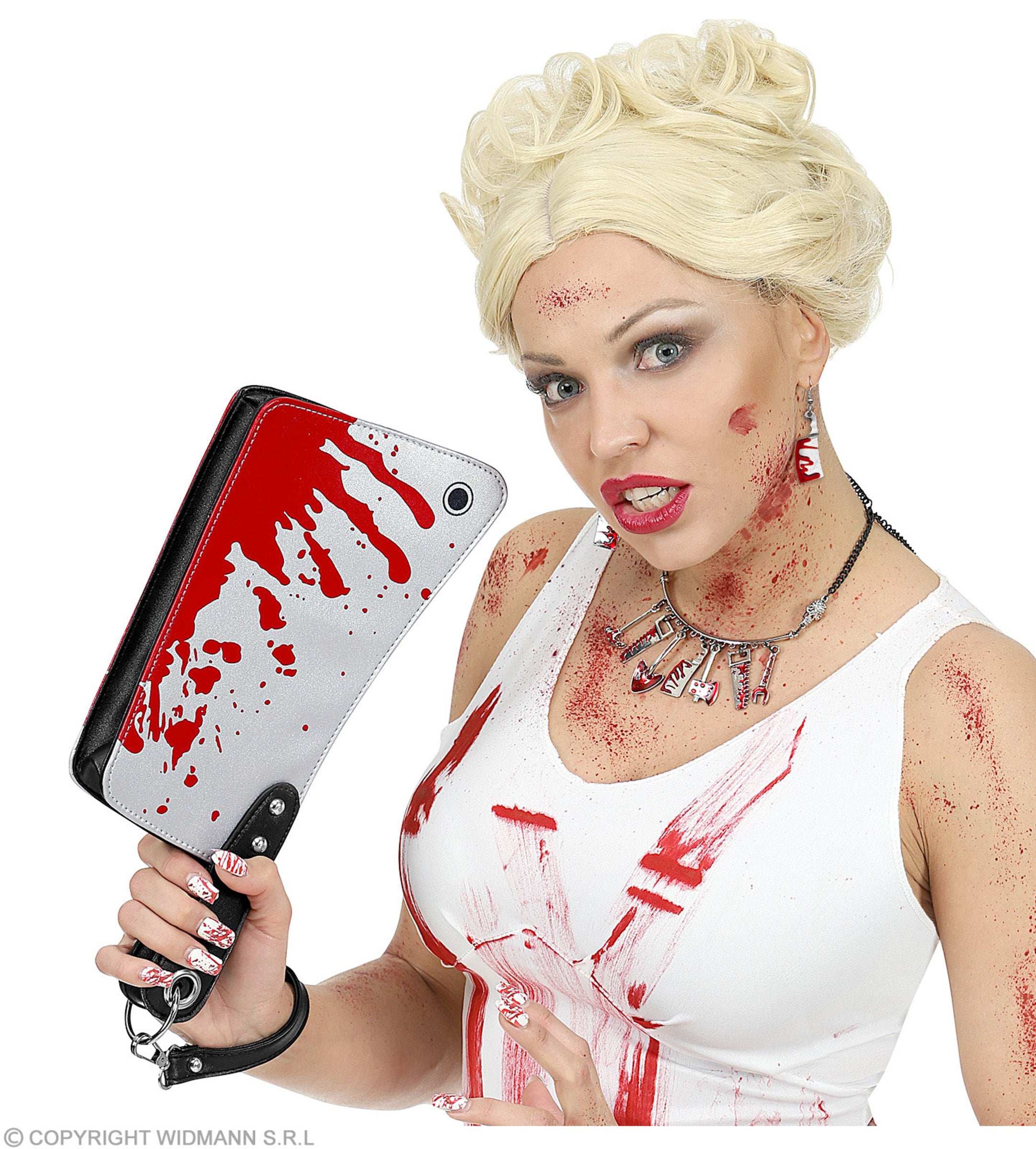 Sac en forme de couteau en sang