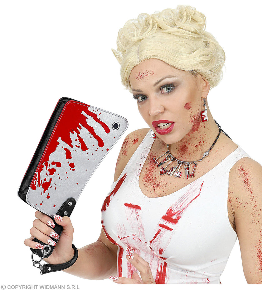 Sac en forme de couteau en sang