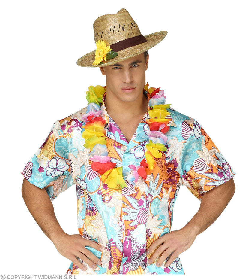 Chapeau de paille avec tournesol