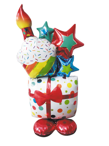 BALLON MYLAR BIRTHDAY GIFT MULTICOLORE