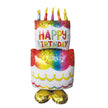 BALLON MYLAR BIRTHDAY CAKE MULTICOLORE
