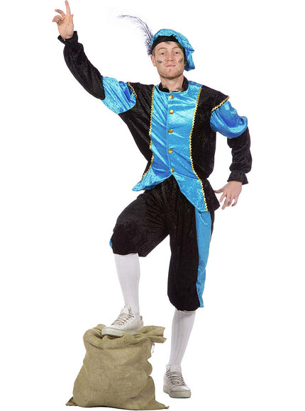 Déguisement Père Fouettard turquoise homme