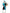 Déguisement Père Fouettard turquoise homme